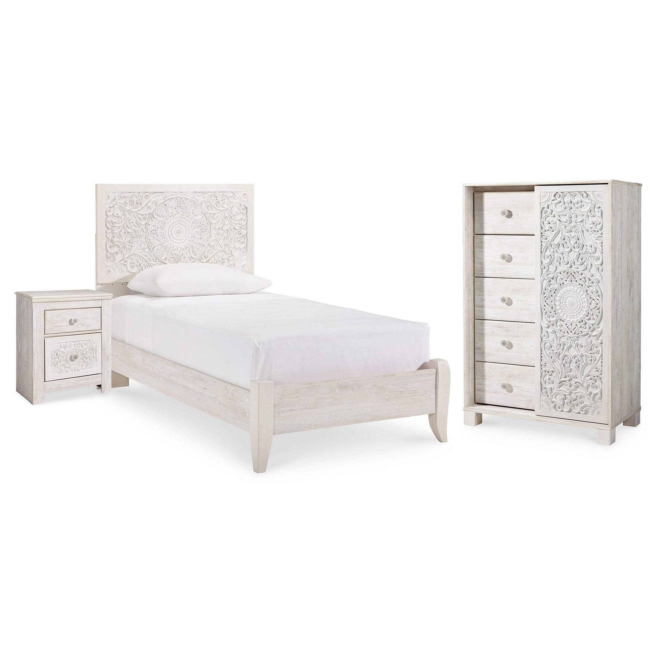 Signature Design by Ashley Paxberry Panel Bed Chest and Nightstand Beck s Furniture