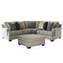 Bovarian 2-Piece Sectional with Ottoman Ash-56103U1