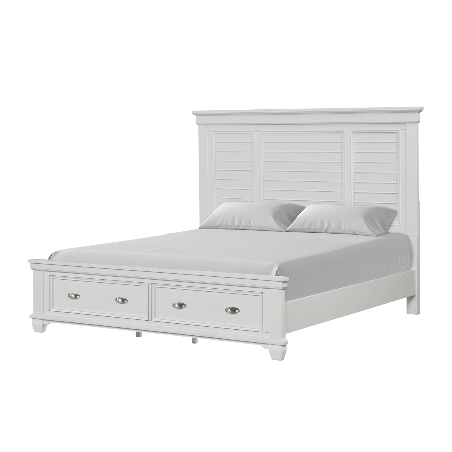 New Classic Jamestown Storage Bed - White