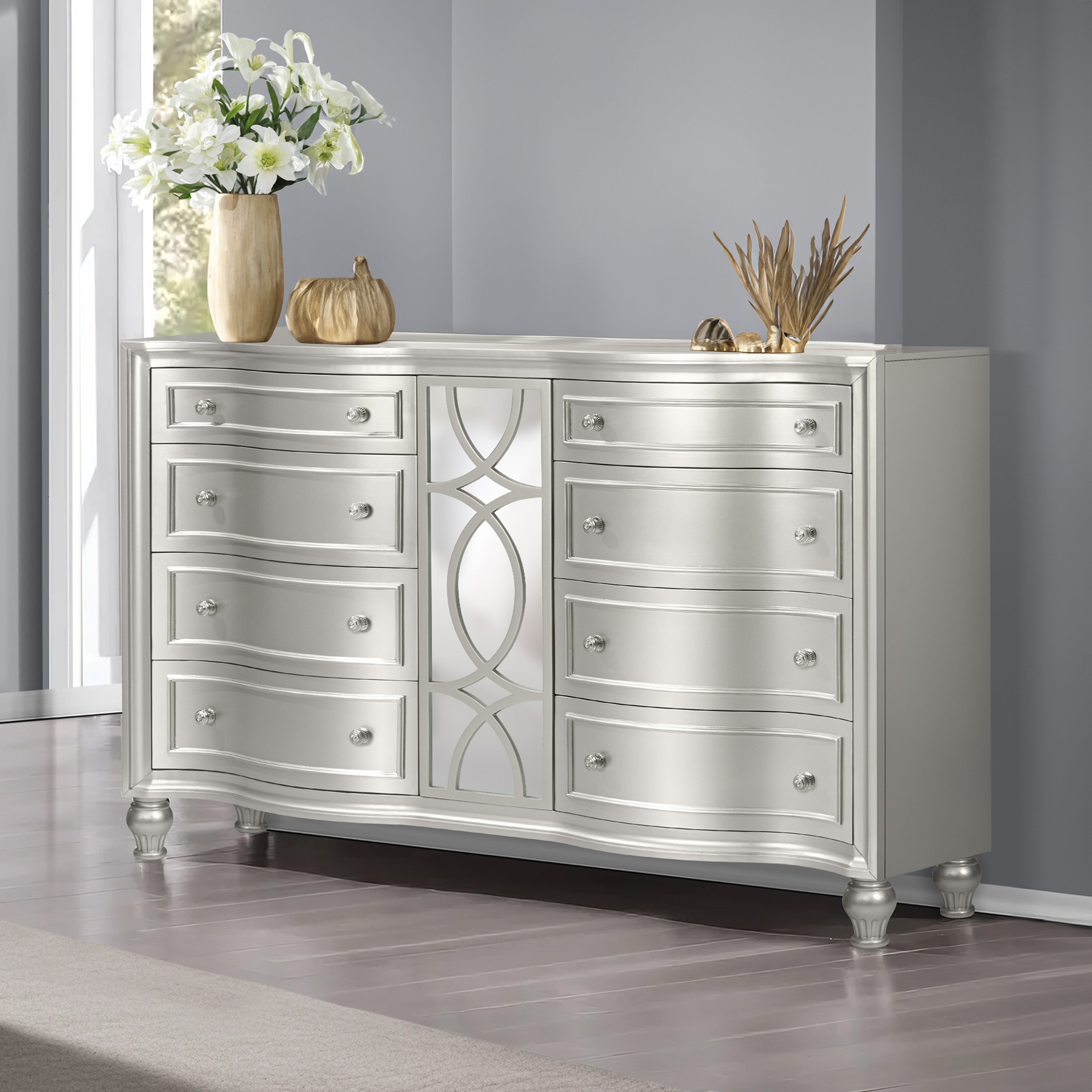 New Classic Reflections Dresser-Silver