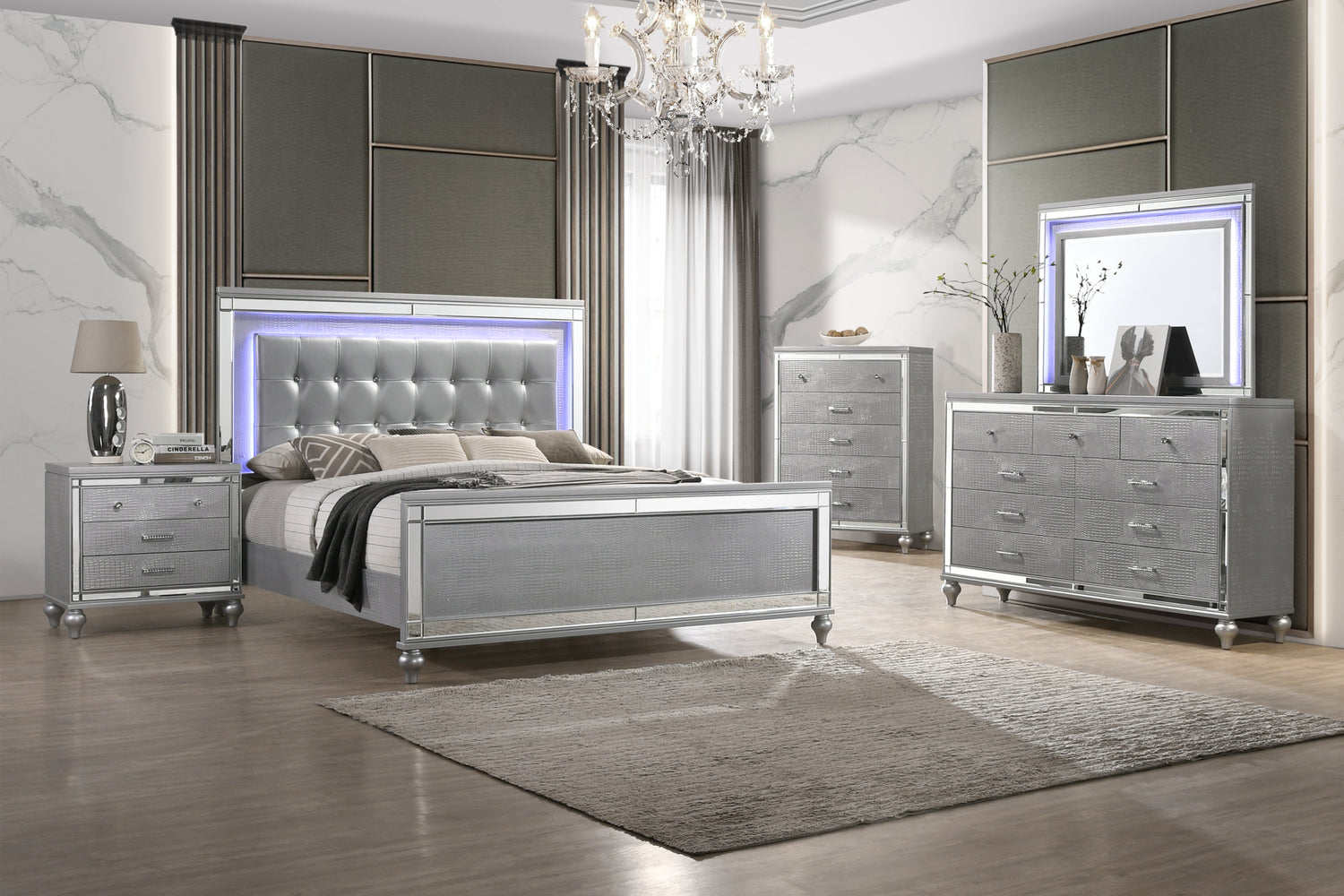 New Classic Valentino Cal King Bedroom Set