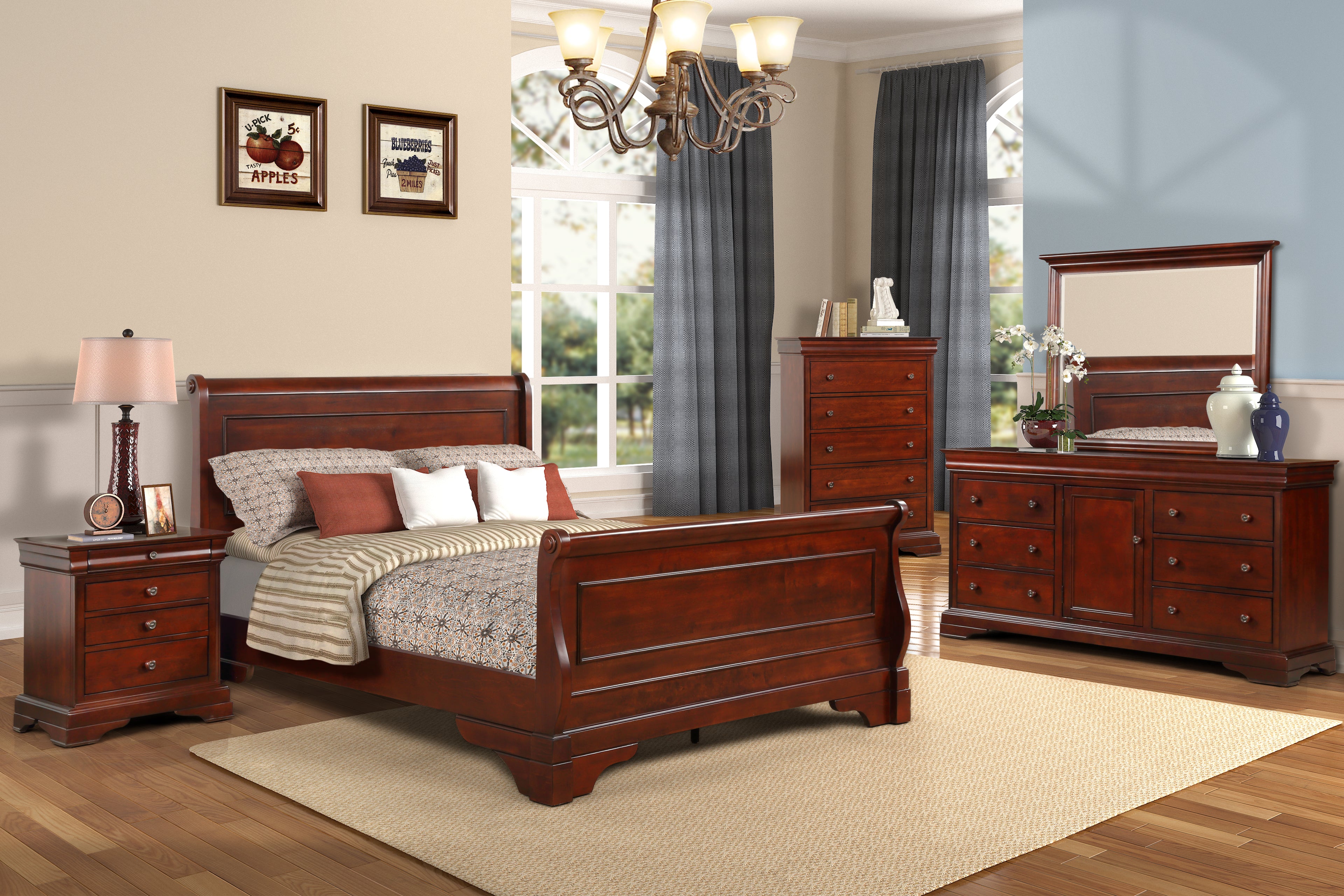 New Classic Versailles Cal King Bedroom Set