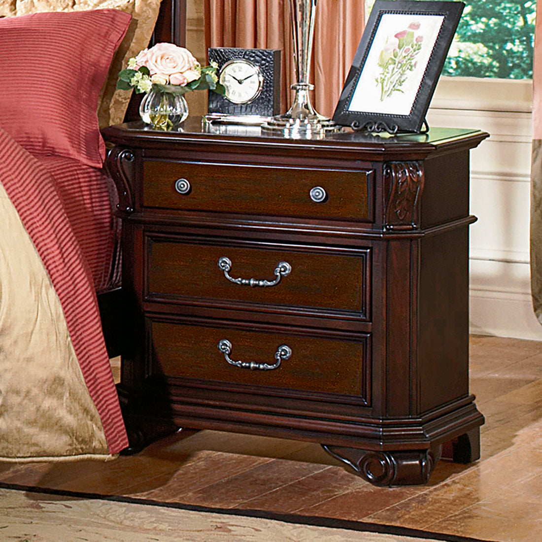 New Classic Emilie Nightstand- Tudor Brown