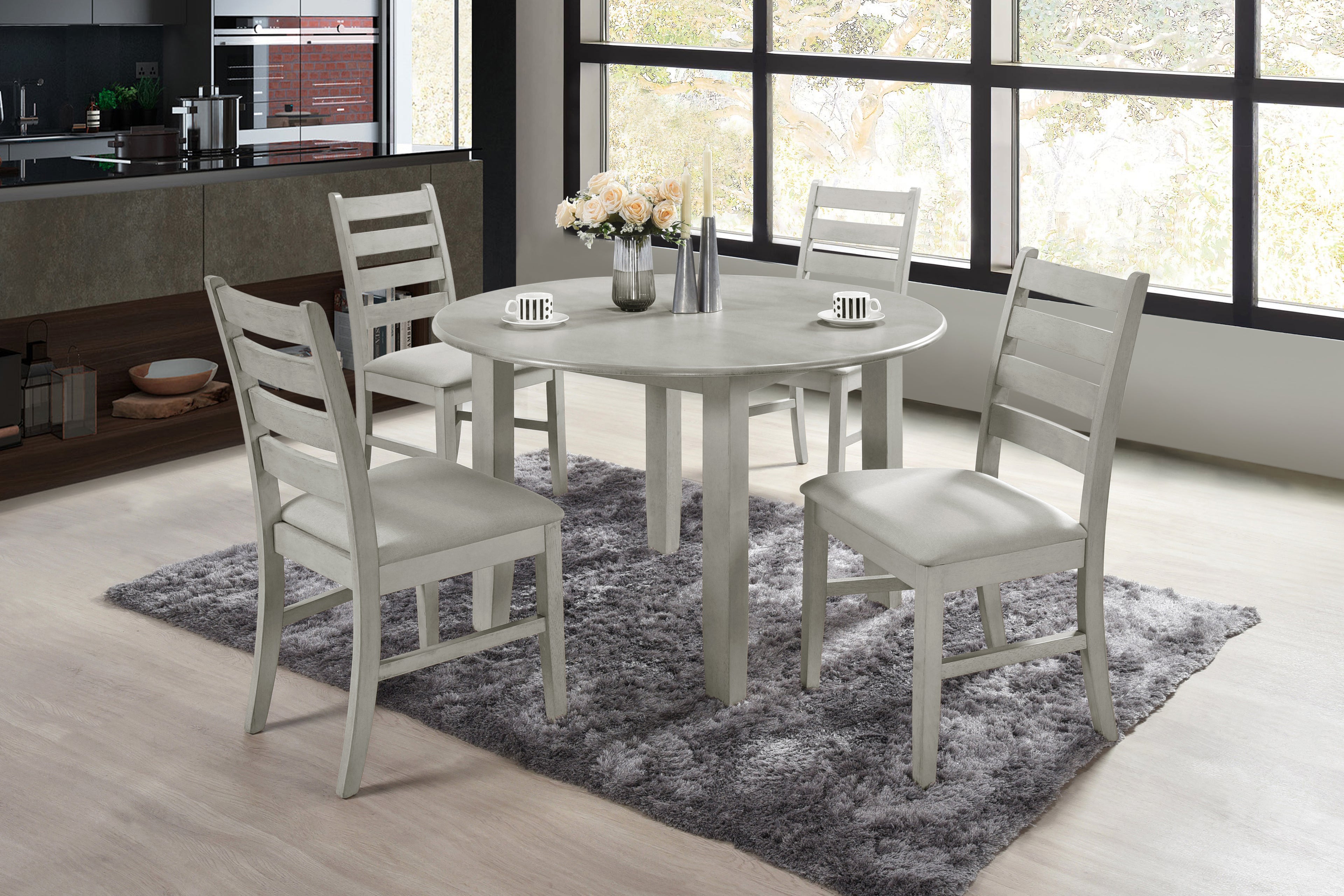 New Classic Pascal 5 pc Round Dining Set