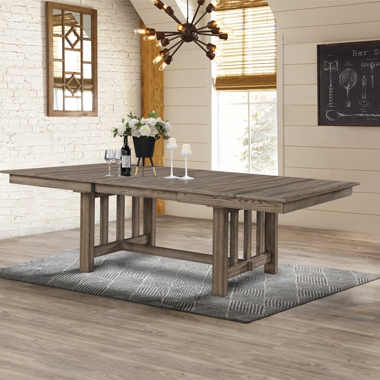 New Classic Harrisburg Dining Table-Walnut