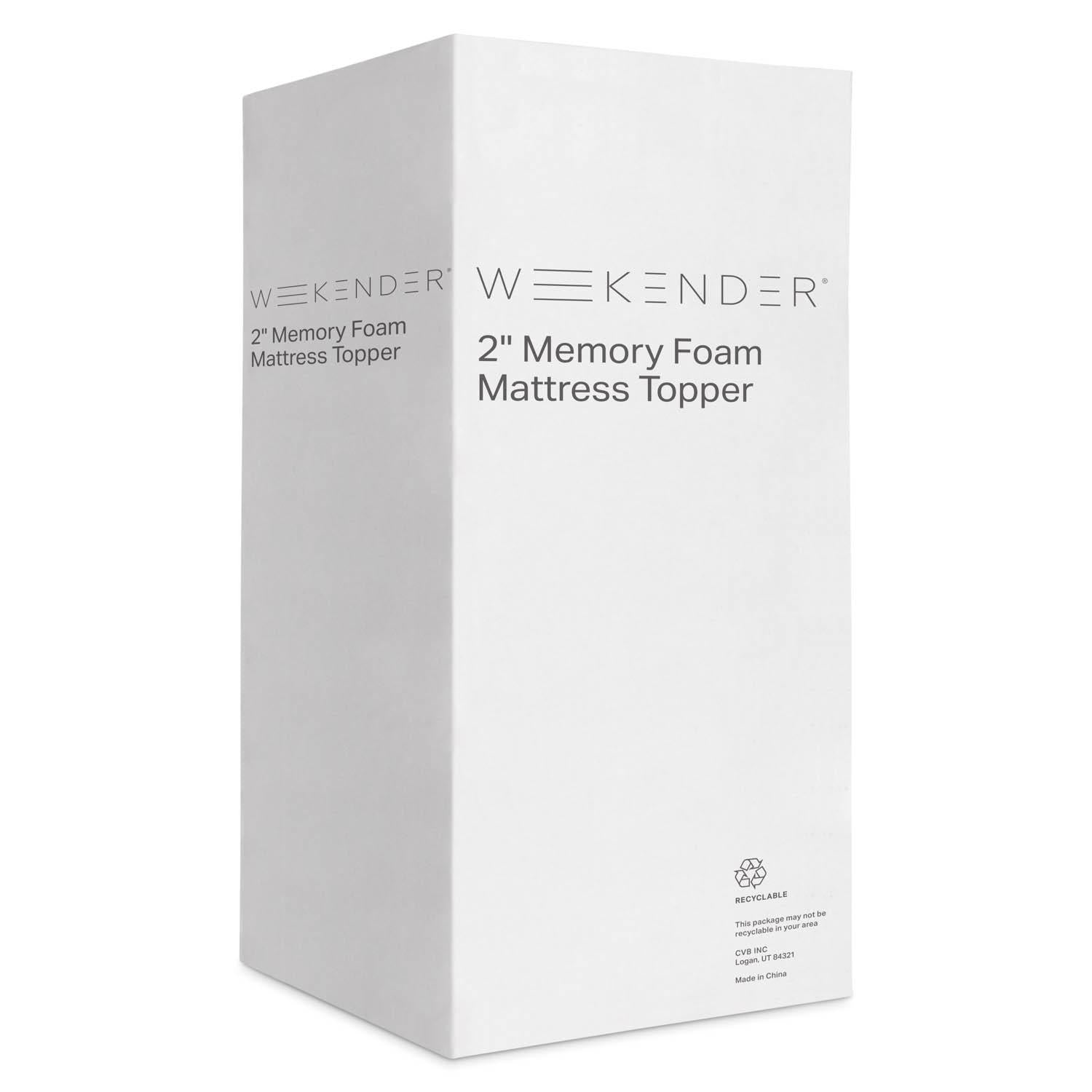 Weekender 2&quot; Memory Foam Mattress Topper