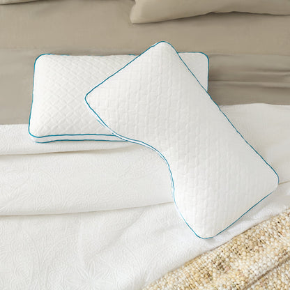 Almohada Malouf de espuma y fibra con funda de PE