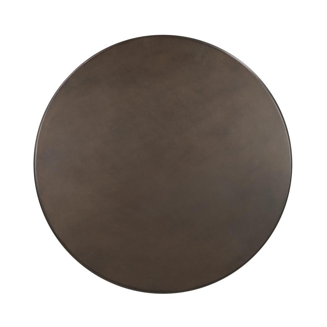 Danbury Round Bar Table Dark Russet and Antique Bronze 100064