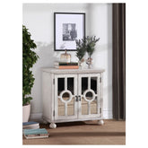 ACCENT CHEST WITH MIRROR DOOR-ANTIQUE WHITE, 3A 1000A70WH