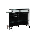 Keystone Glass Top Bar Unit Black 100139