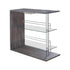 Prescott Rectangular 2-shelf Bar Unit Grey 100156