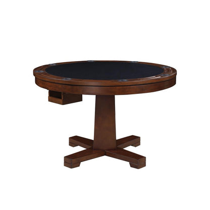 Marietta Round Wooden Game Table Tobacco 100171