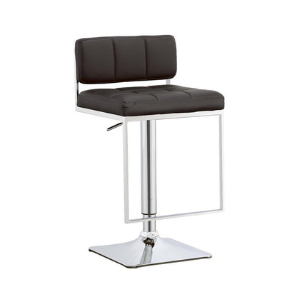 Alameda Adjustable Bar Stool Chrome and Black 100194