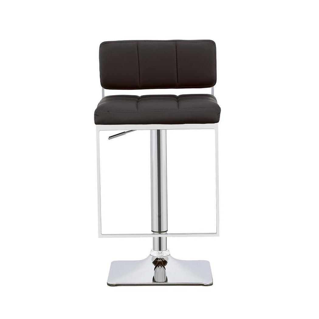 Alameda Adjustable Bar Stool Chrome and Black 100194