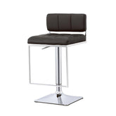 Alameda Adjustable Bar Stool Chrome and Black 100194