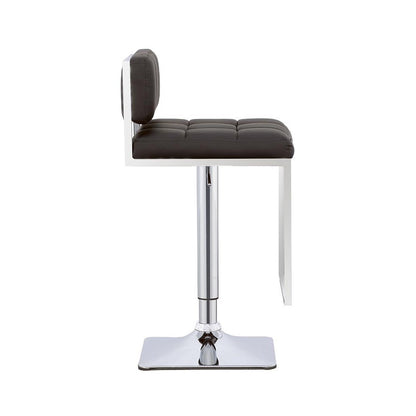 Alameda Adjustable Bar Stool Chrome and Black 100194