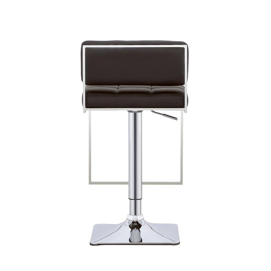 Alameda Adjustable Bar Stool Chrome and Black 100194