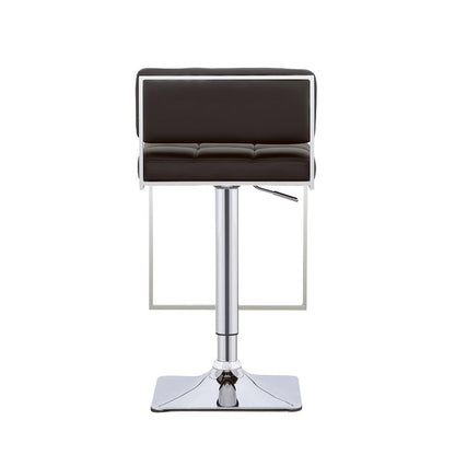 Alameda Adjustable Bar Stool Chrome and Black 100194