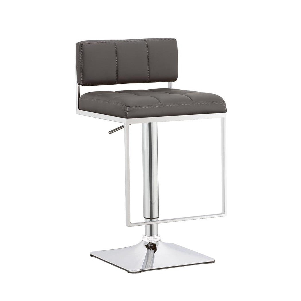 Alameda Adjustable Bar Stool Chrome and Grey 100195