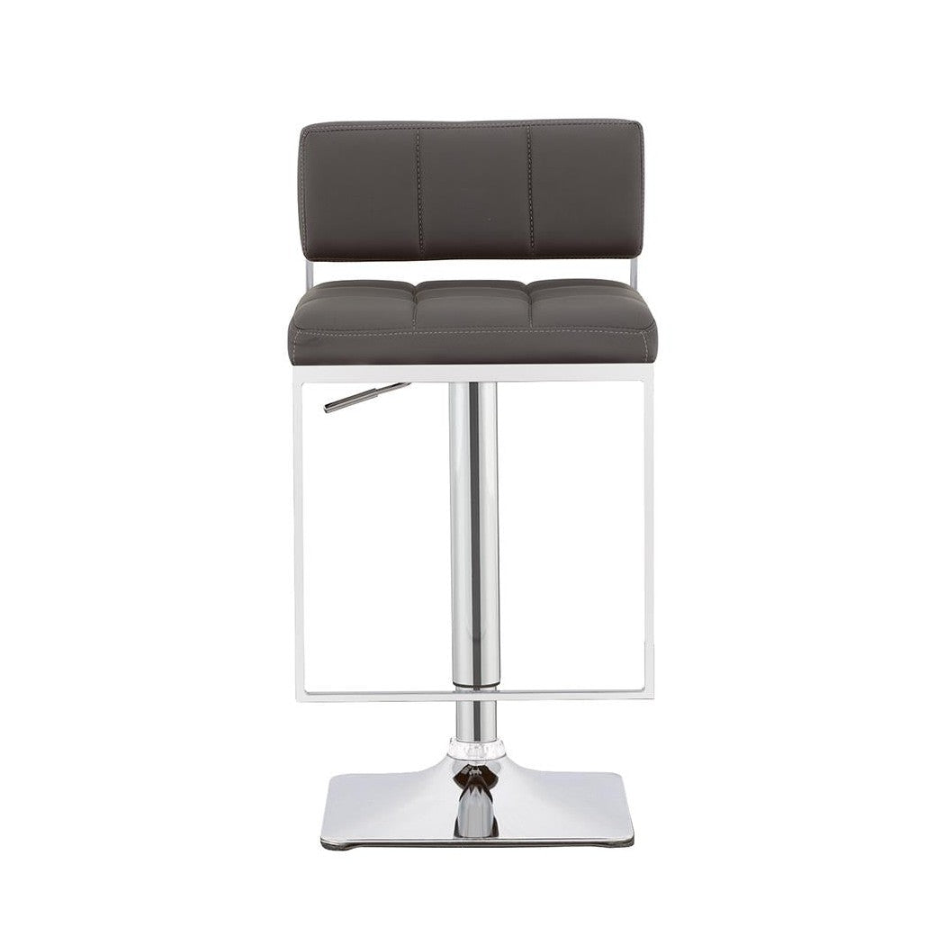 Alameda Adjustable Bar Stool Chrome and Grey 100195