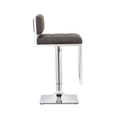 Alameda Adjustable Bar Stool Chrome and Grey 100195