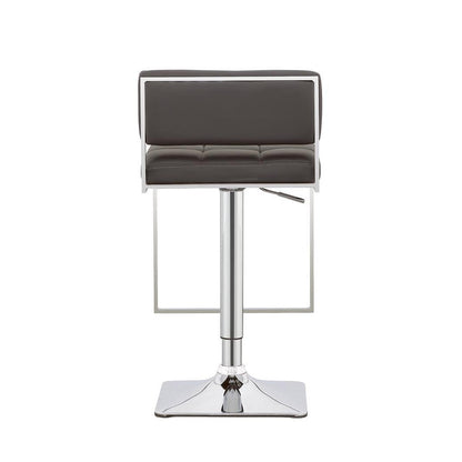 Alameda Adjustable Bar Stool Chrome and Grey 100195