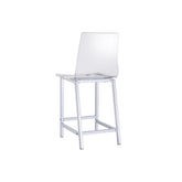 Juelia Counter Height Stools Chrome and Clear Acrylic (Set of 2) 100265