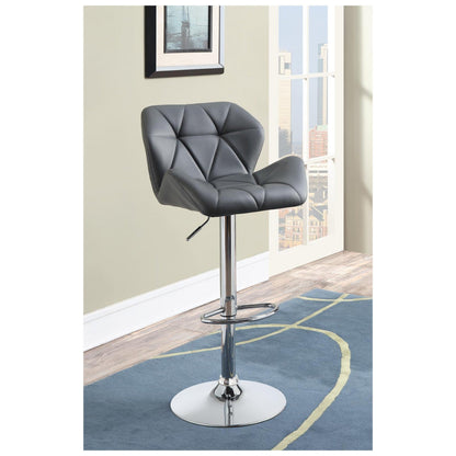 Berrington Adjustable Bar Stools Chrome and Grey (Set of 2) 100426