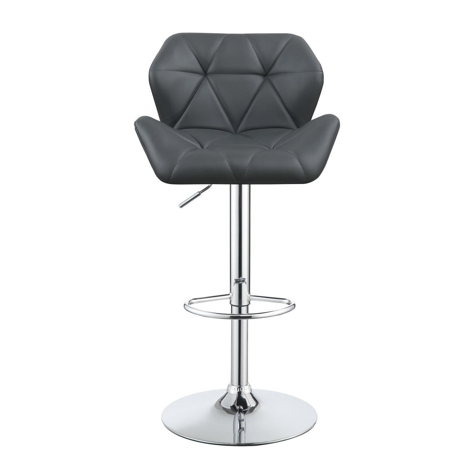 Berrington Adjustable Bar Stools Chrome and Grey (Set of 2) 100426