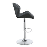 Berrington Adjustable Bar Stools Chrome and Grey (Set of 2) 100426