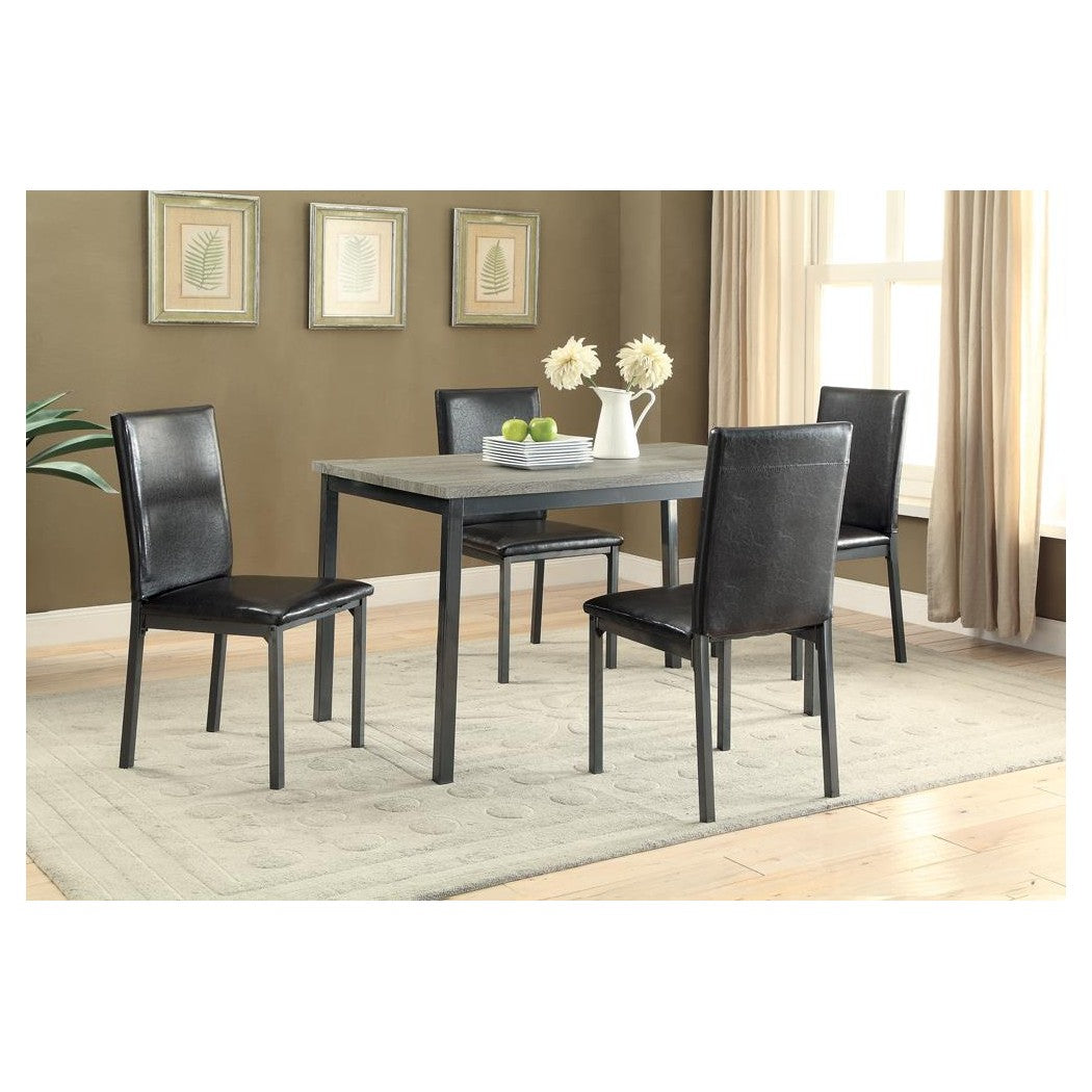 Garza Upholstered Dining Chairs Black (Set of 2) 100612