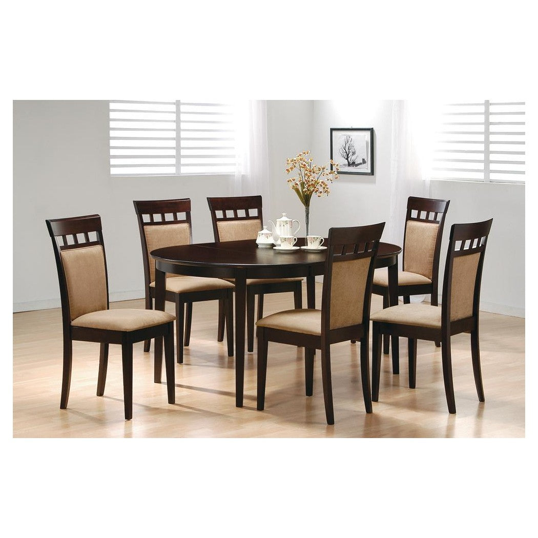 Gabriel Oval Dining Table Cappuccino 100770