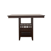 Jaden Square Counter Height Table with Storage Espresso 100958