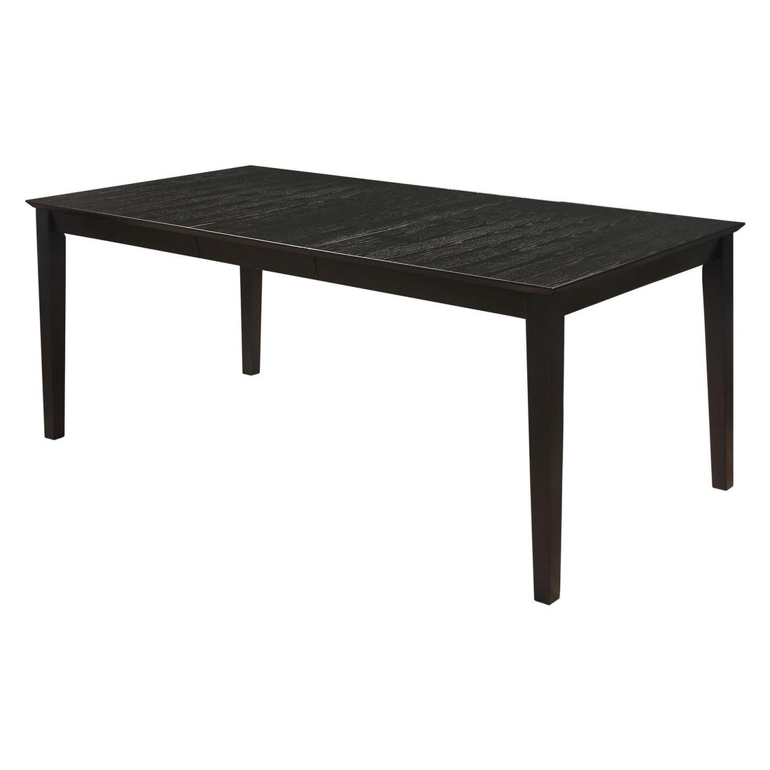 Louise Rectangular Dining Table with Extension Leaf Black 101561