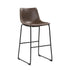 Michelle Armless Bar Stools Two-tone Brown and Black (Set of 2) 102536