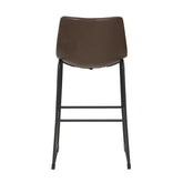 Michelle Armless Bar Stools Two-tone Brown and Black (Set of 2) 102536