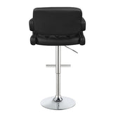 Brandi 29" Adjustable Height Bar Stool Black and Chrome 102555