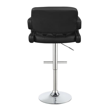 Brandi 29&quot; Adjustable Height Bar Stool Black and Chrome 102555