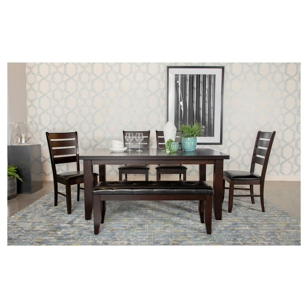 Dalila Dining Room Set Cappuccino and Black 102721-S6