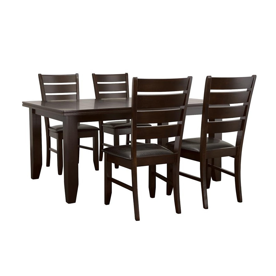 Dalila Dining Room Set Cappuccino and Black 102721-S5