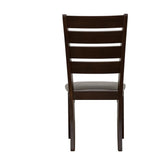 Dalila Ladder Back Side Chairs Cappuccino and Black (Set of 2) 102722