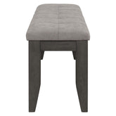 Dalila Padded Cushion Bench Grey and Dark Grey 102723GRY