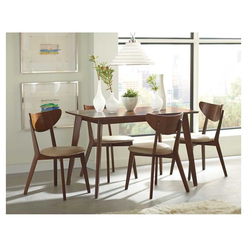 Kersey Dining Table with Angled Legs Chestnut 103061