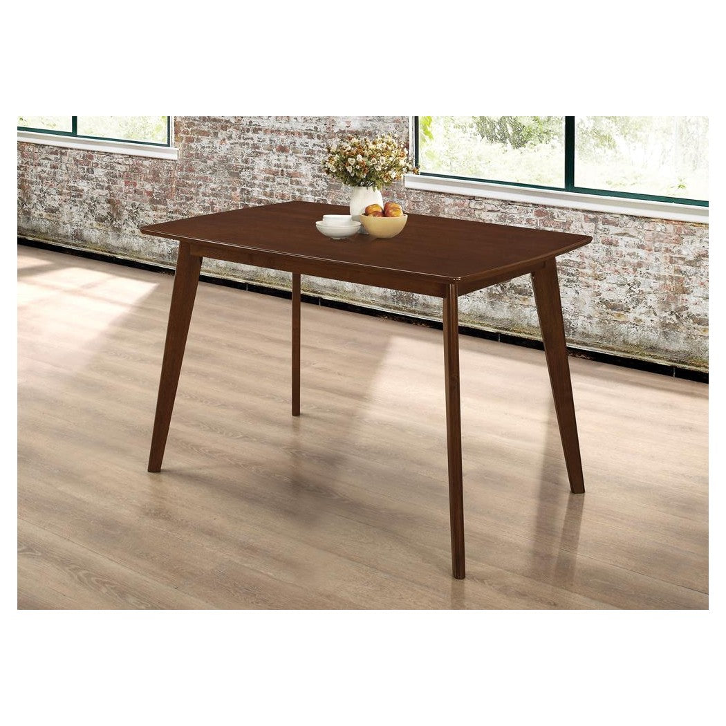 Kersey Dining Table with Angled Legs Chestnut 103061