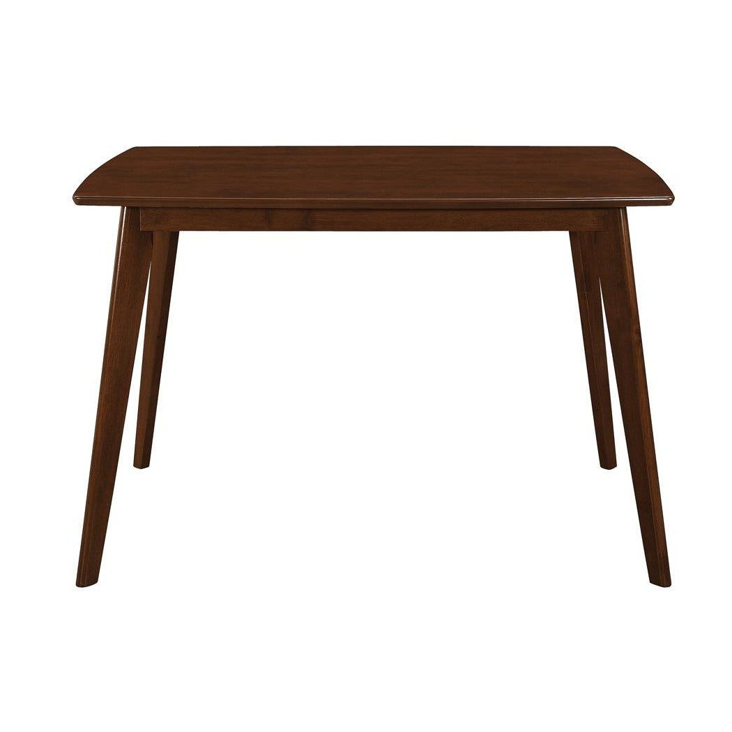 Kersey Dining Table with Angled Legs Chestnut 103061