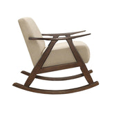 ROCKING CHAIR, LIGHT BROWN 100% POLY. 1034BR-1