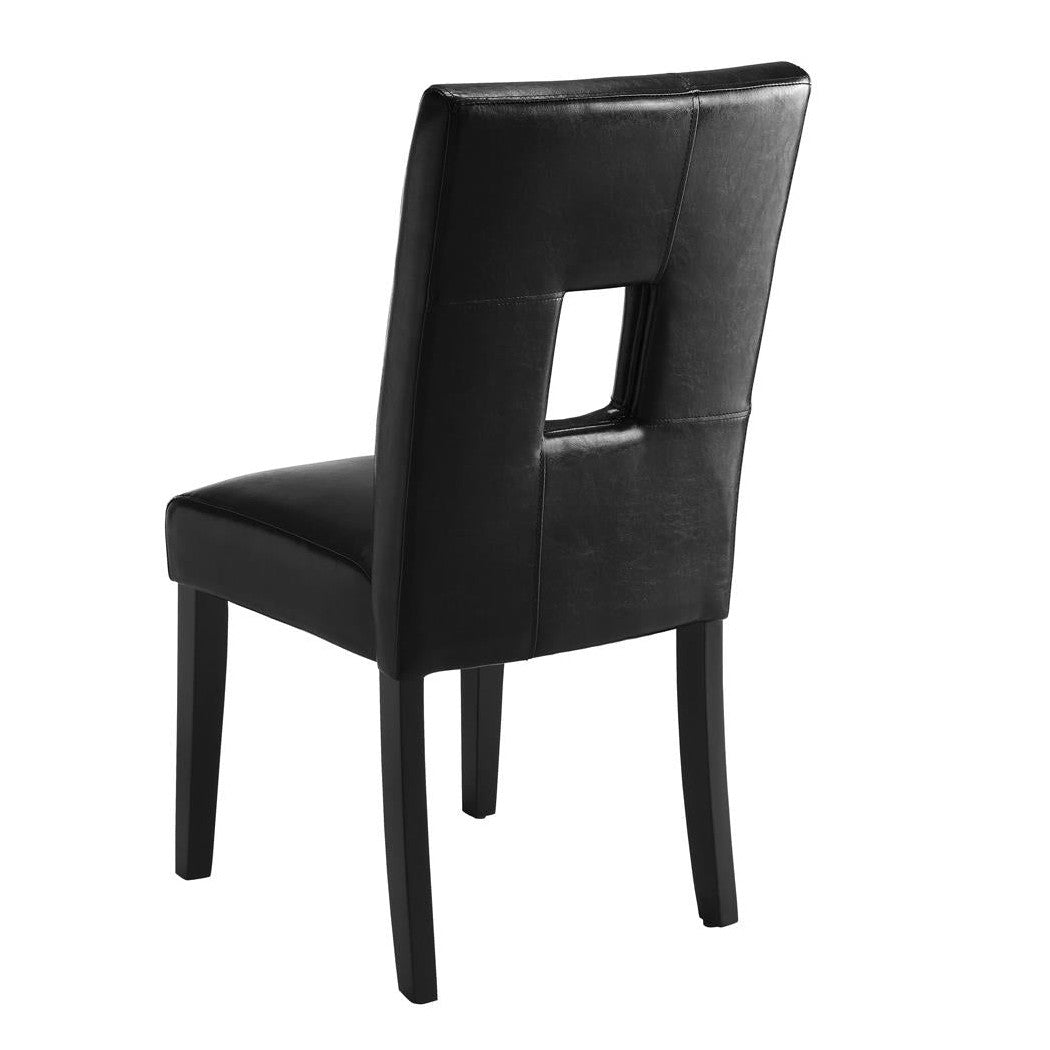 Shannon Open Back Upholstered Dining Chairs Black (Set of 2) 103612BLK