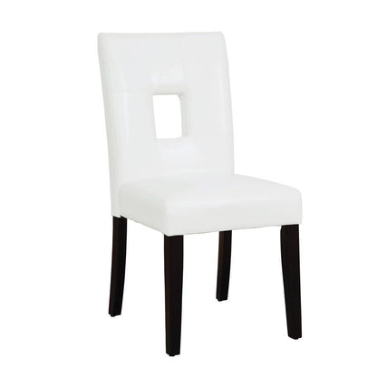 Shannon Open Back Upholstered Dining Chairs White (Set of 2) 103612WHT