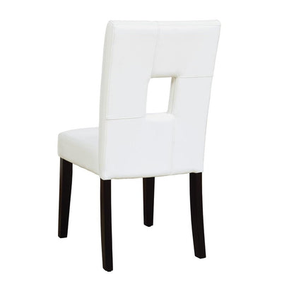 Shannon Open Back Upholstered Dining Chairs White (Set of 2) 103612WHT