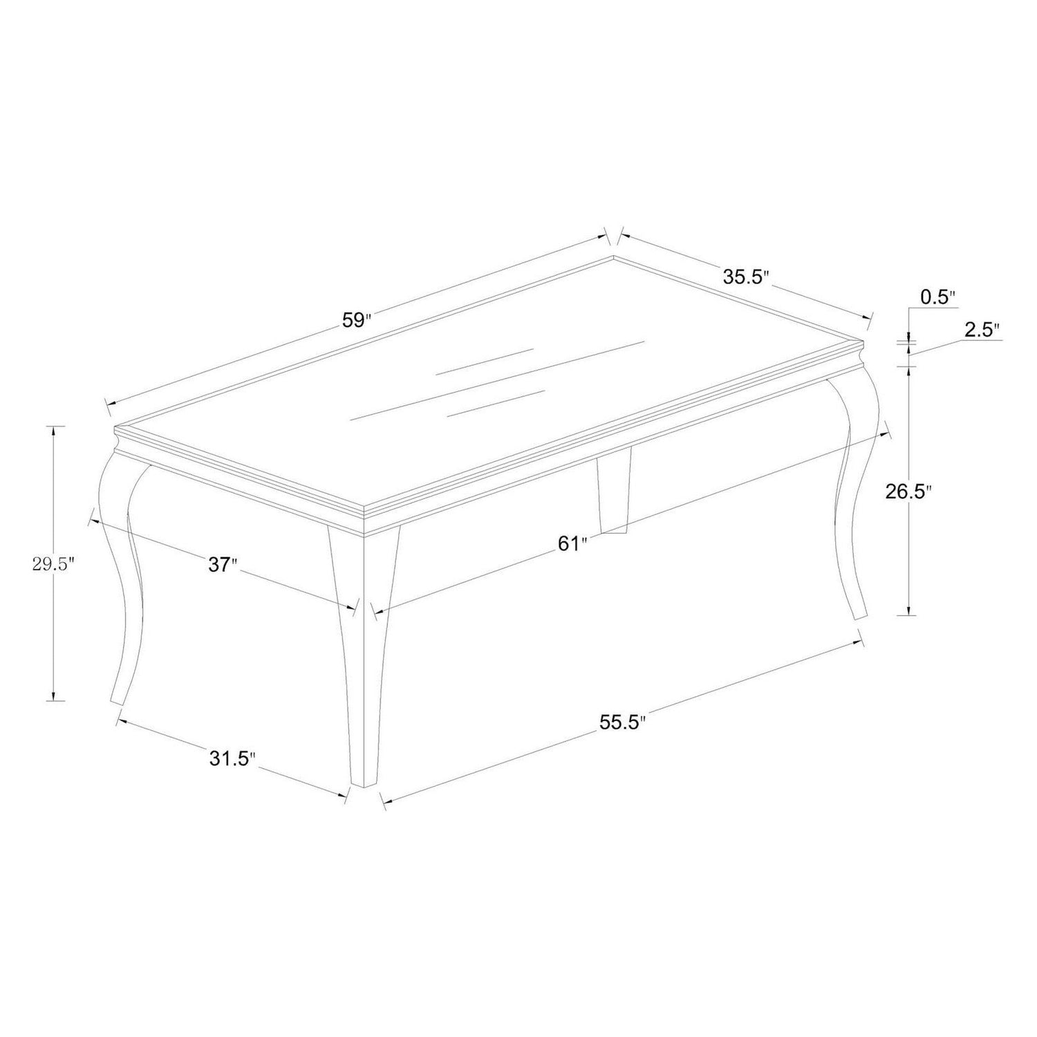 DINING TABLE 5 PC SET 105071-S5B